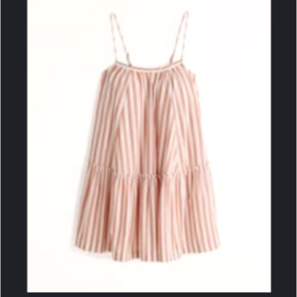 NWT Abercrombie & Fitch Ruffle Trapeze Mini Dress in XS Petite